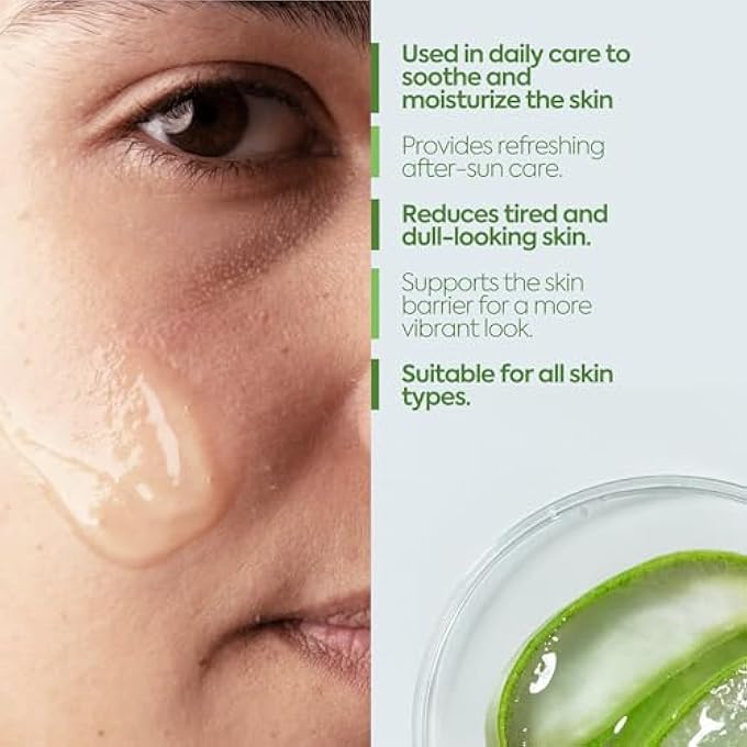STRBOXONG ALOE VERA GEL MASK  FACIAL AND SKIN CARE WITH ORGANIC ALOE GEL  REFRESHING MASK AGAINST SUNBURN  TRAVEL SIZE MOISTURIZER, 10 ML. - Image 2